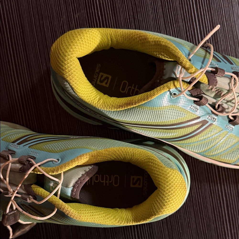 Salomon Athletic Shoes - Blue and Yellow - Picture 6 of 6